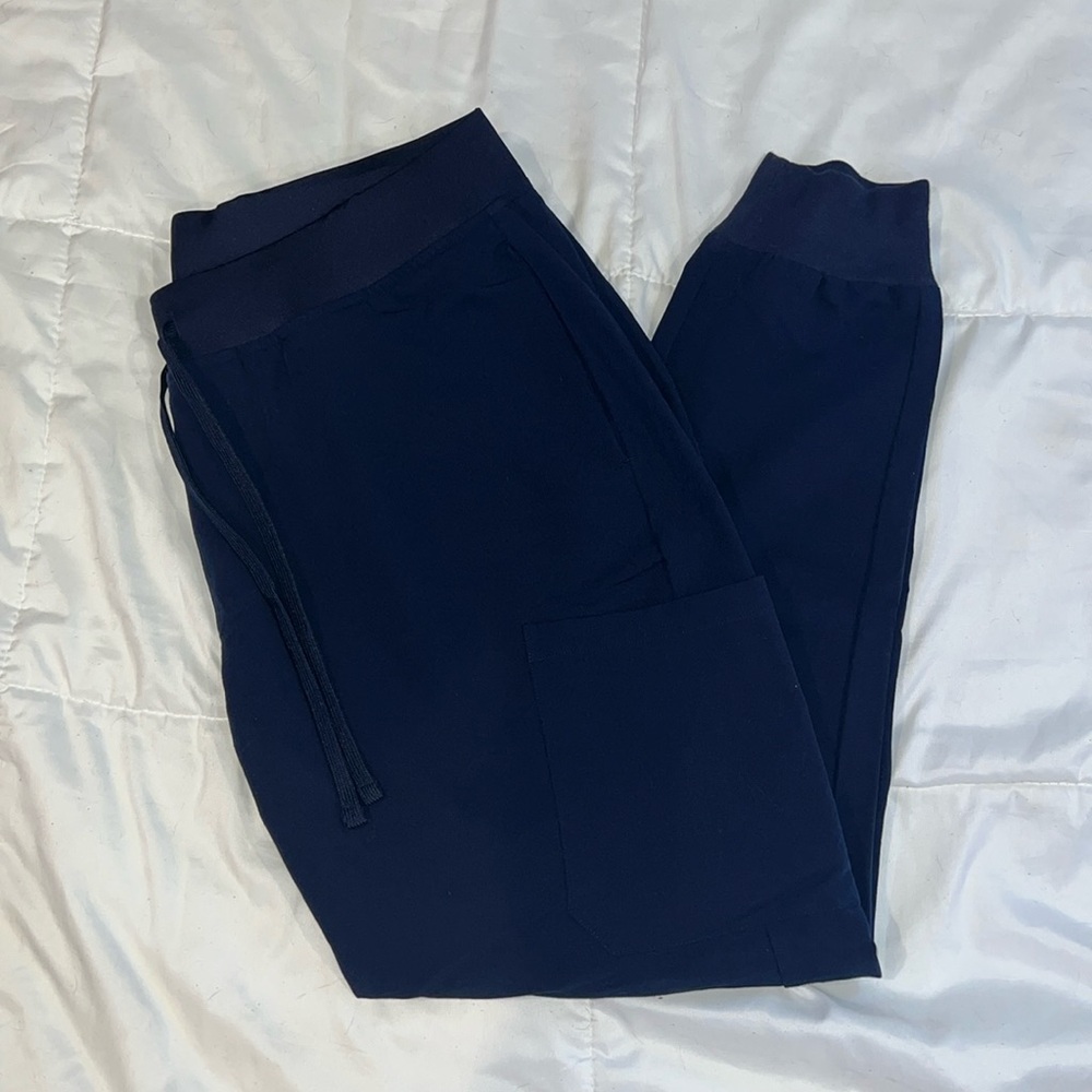 Mandala navy scrub pants